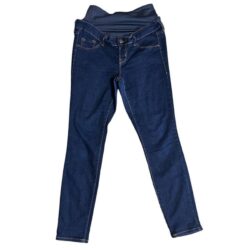 Maternity Dark Wash Full-Panel Skinny Jeans size 10