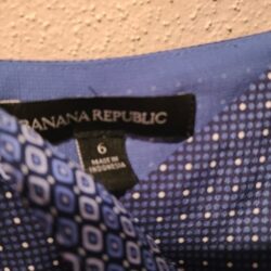 Banana Republic blue handkerchief dress strappy