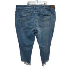 American Eagle next level stretch women’s hi-rise jegging crop distress jeans