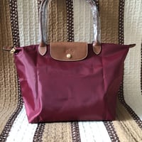 LONGCHAMP Le Pliage Club Large Nylon Shoulder Tote Wine Red 1899089