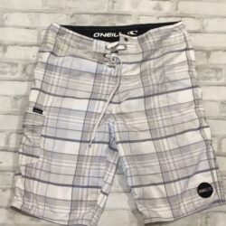 Oneill men’s plaid board shorts