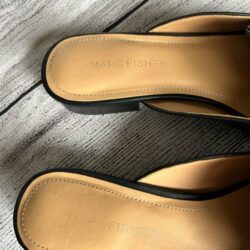 Marc Fisher Namila slip on leather mules size 7.5