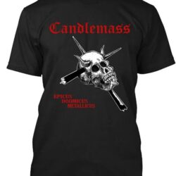 New Popular Candlemass Epicus Doomicus Swedish Doom Music Retro T-shirt S-4xl