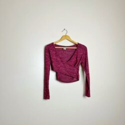 SALE! Cranberry Boutique Wrap Crop Sweater Size M NWT