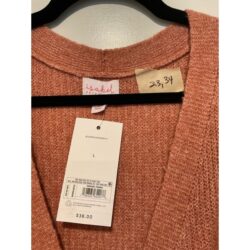 NWT Isabel Maternity Rust Orange Cardigan Sweater