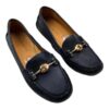 Coach "Arlene" Turn Lock Driver Black Leather Moccasins -6.5