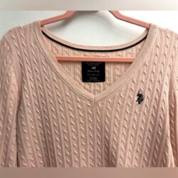 U.S. Polo Assn. – Womens Soft V-Neck Sweater – Size M