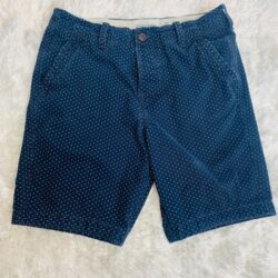 Abercrombie & Fitch Blue White Polka Dot Chino Shorts Sz 32