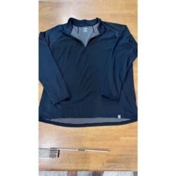 The North Face Mens Quarter Zip Long Sleeve Sportswear Jacket Navy Blue Size 2XL