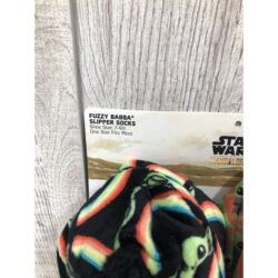 Fuzzy Babba Womens Star Wars The Mandalorian Slipper Socks Yoda Grogu 7-9.5