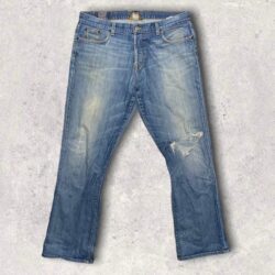 Vintage Made in USA Lucky Brand Relaxed Fit Jeans Button Fly Distressed 1990s