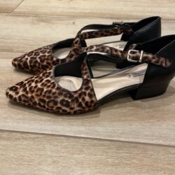 Alex Marie Cheetah Cow Hair Flats