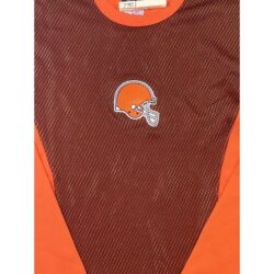 Nike Cleveland Browns Team Issued Running Training Long sleeve Orange/Brown Sz M
