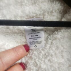 White Plush Shaw, Shoulder Wrap, Cover- up-One Size- NWOT