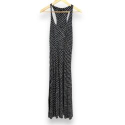 Banana Republic Jersey Knit Striped Maxi Sleeveless Blue Dress Women’s L Petite