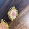 Vintage Rose Brooch & Earrings - Vintage & Collectibles Estate - Image 4