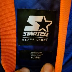 NY Knicks Striped Blue Satin starter Jacket