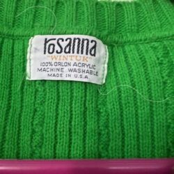 Vintage Rosanna “wintuck” Sweater vest.  Perfect green for ☘️☘️☘️