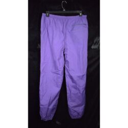 Vtg Purple Track Pants Pull-up Warm-up Clover Leisure Drawstring Ankle Zippers M