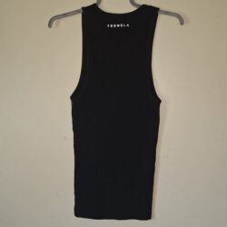 YoungLA Men’s Tank Top Large The Wife Lover 340 Black Essential Fitted Stretch