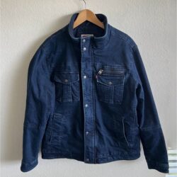 NWOT LEVI’S Mens Stretch Twill Utility Navy Blue Jacket Large