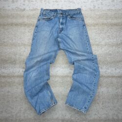 Vintage Orange Tab Levis Jeans 550 Relaxed Fit Light Wash Denim 100% Cotton 90s