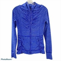 90 DEGREE | Striped Zip up Athletic Jacket