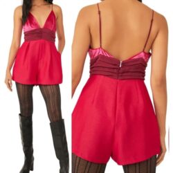 FREE PEOPLE Sylkie Romper By Moxie 10 NWT