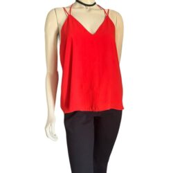 WET SEAL RED Spring Strap Top CAMI BLOUSE – SIZE XL