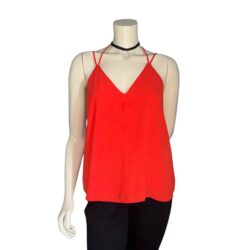 WET SEAL RED Spring Strap Top CAMI BLOUSE – SIZE XL
