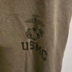 VINTAGE USMC Pants Mens Large Green Black Sweat Jogger Soffe Made In USA 90s