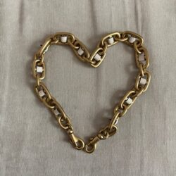 Coach Brass Chain Strap