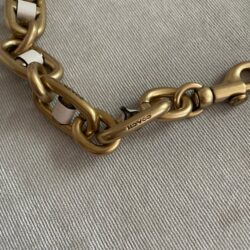 Coach Brass Chain Strap