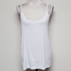 Vince White Sequin Hi-low Cami