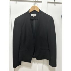 Calvin Klein Black Blazer MSRP $99.98 Size 12 Corporate Career Work Formal