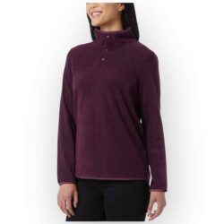 32 Degrees Heat Women’s Arctic Fleece Pullover – Port Grape – 120L