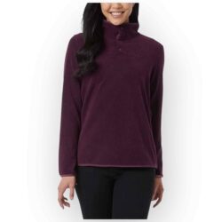 32 Degrees Heat Women’s Arctic Fleece Pullover – Port Grape – 120L