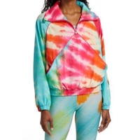 Terez NWOT Tie-Dye Half-Zip Jacket L