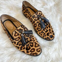 Franco Sarto Hadden Leopard Cheetah Loafers with Tassel 11