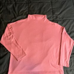 UNIQLO Mock Neck “Salmon” Sweater