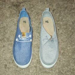 SO Edenn Women’s Moc Toe Slip-On Sneakers Size 10 Blue