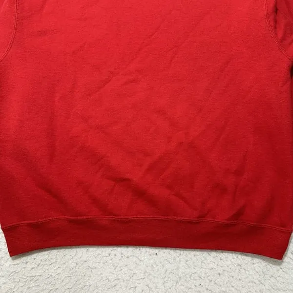 Fruit of the Loom Men's XL Red Long Sleeve Crewneck Pullover Sweatshirt - Image 5