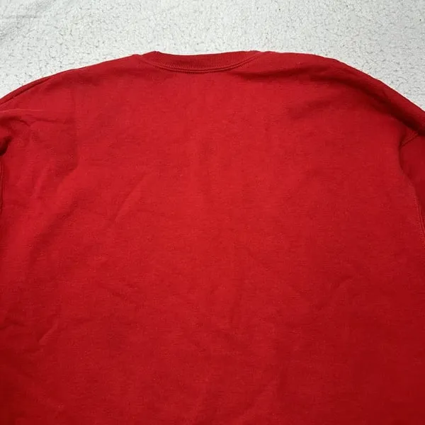 Fruit of the Loom Men's XL Red Long Sleeve Crewneck Pullover Sweatshirt - Image 9