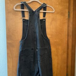 Levi overalls washed denim black