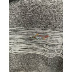 GREG NORMAN Tasso Elba Size L Black Gray Golf Polo Shirt Short Sleeve Play Dry