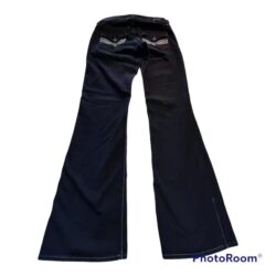 The Lucky Brand Dungarees ‘Lil Maggie’ Low Rise Flare Jeans in Black Size 4/27