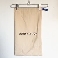 Louis Vuitton Beige Drawstring Cotton Shoe Dust Bag 15.5 X 9″ Cover Beige