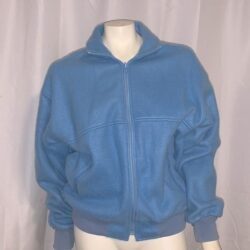 VGT pastel blue fleece zip up sweater. Large