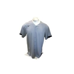 New Nike Mens Jersey Dri Fit L Short Sleeve Grey Training AA9810-058