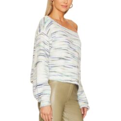 Lovers + Friends White Oversized Off Shoulder Sweater SMALL Mermaid Elston NEW